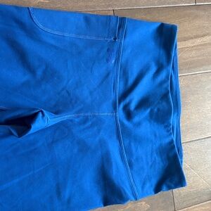Royal Blue Under Armour Athletic Leggings with Subtle Logo